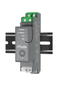 Shelly Qubino Wave Pro 2 napěťové relé Šedá Obrázok pre Shelly Qubino Wave Pro 2 napěťové relé Šedá