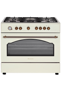 Obrázok pre Plynový a elektrický sporák Ravanson Retro KWGE–90ARC (krémový)