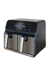 Unold 58685 fritovací hrnec Dvojitý 8 l Samostatné 1700 W Horkovzdušná fritéza Černá, Šedá Obrázok pre Unold 58685 fritovací hrnec Dvojitý 8 l Samostatné 1700 W Horkovzdušná fritéza Černá, Šedá