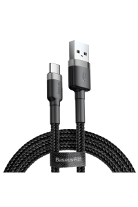Baseus CATKLF-CG1 USB kabel 2 m USB A USB C Černá, Šedá Obrázok pre Baseus CATKLF-CG1 USB kabel 2 m USB A USB C Černá, Šedá