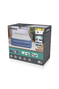 Obrázok pre Bestway 67614 / 23 vzduchová matrace Dvojitá matrace Modrá, Bílá Unisex