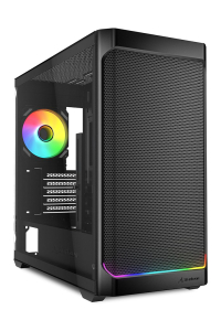 Sharkoon MK4W RGB Strip Micro Tower Černá Obrázok pre Sharkoon MK4W RGB Strip Micro Tower Černá