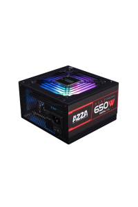 Obrázok pre Azza PSAZ-650W(ARGB) napájecí zdroj 20+4 pin ATX ATX Černá