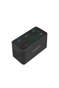 LogiLink UA0370 dokovací stanice/replikátor portů Kabel USB 3.2 Gen 1 (3.1 Gen 1) Type-C Černá Obrázok pre LogiLink UA0370 dokovací stanice/replikátor portů Kabel USB 3.2 Gen 1 (3.1 Gen 1) Type-C Černá