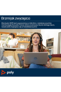 HP Poly Stereofonní náhlavní souprava Poly Blackwire 8225 USB-C + adaptér USB-C/A Obrázok pre HP Poly Stereofonní náhlavní souprava Poly Blackwire 8225 USB-C + adaptér USB-C/A