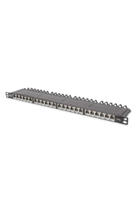 Patch panel high density 19'' 24x RJ45, 0.5U Obrázok pre Patch panel high density 19'' 24x RJ45, 0.5U
