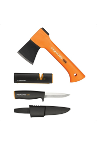 CAMPING SET: X5 AXE + KNIFE + SHARPENER Obrázok pre CAMPING SET: X5 AXE + KNIFE + SHARPENER