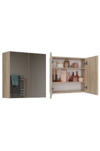 Topeshop POLA 2DL SONOMA koupelnový doplněk Dub, Dřevo Obrázok pre Topeshop POLA 2DL SONOMA koupelnový doplněk Dub, Dřevo