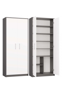 UZAVŘENÝ REGÁL OLIV 2D ANTRACIT/BÍLÁ SADA Obrázok pre UZAVŘENÝ REGÁL OLIV 2D ANTRACIT/BÍLÁ SADA