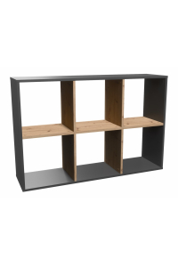 Topeshop MALAX 2X3 ANT/ART knihovna do obývacího pokoje Obrázok pre Topeshop MALAX 2X3 ANT/ART knihovna do obývacího pokoje