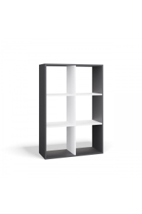 REGÁL MALAX 2X3 ANTRACIT/BÍLÁ Obrázok pre REGÁL MALAX 2X3 ANTRACIT/BÍLÁ