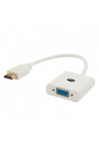 SAVIO ADAPTÉR HDMI (M) – VGA (F) BÍLÝ CL-201 Obrázok pre SAVIO ADAPTÉR HDMI (M) – VGA (F) BÍLÝ CL-201