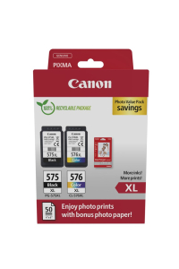 Obrázok pre Canon 5437C006 inkoustová náplň 2 kusů Originální Vysoká (XL) výtěžnost Černá, Azurová, Purpurová, Žlutá