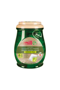 Obrázok pre MILL ECO Univerzální prací kapsle 2v1 zelený čaj 70 ks (hromadné balení 4 ks)