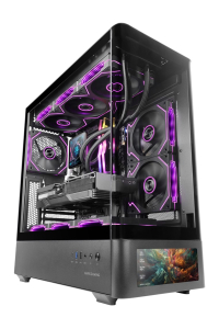 Mars Gaming MCLCDPRO počítačová skříň Midi Tower Černá Obrázok pre Mars Gaming MCLCDPRO počítačová skříň Midi Tower Černá