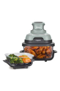 Ninja CRISPi Samostarný 3,8 l 1700 W Horkovzdušná fritéza Zelená, Šedá, Průhledná Obrázok pre Ninja CRISPi Samostarný 3,8 l 1700 W Horkovzdušná fritéza Zelená, Šedá, Průhledná