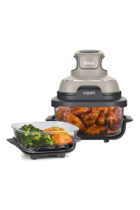 Ninja CRISPi Samostarný 3,8 l 1700 W Horkovzdušná fritéza Šedá, Barva kamene, Průhledná Obrázok pre Ninja CRISPi Samostarný 3,8 l 1700 W Horkovzdušná fritéza Šedá, Barva kamene, Průhledná