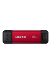 Kingston Technology Dual Portable 512 GB USB Type-A / USB Type-C 3.2 Gen 2 (3.1 Gen 2) Černá, Červená Obrázok pre Kingston Technology Dual Portable 512 GB USB Type-A / USB Type-C 3.2 Gen 2 (3.1 Gen 2) Černá, Červená