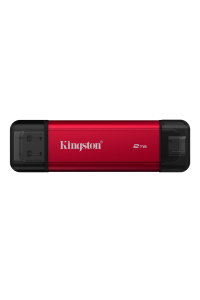 Kingston Technology Dual Portable 2 TB USB Type-A / USB Type-C 3.2 Gen 2 (3.1 Gen 2) Černá, Červená Obrázok pre Kingston Technology Dual Portable 2 TB USB Type-A / USB Type-C 3.2 Gen 2 (3.1 Gen 2) Černá, Červená
