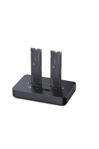 Obrázok pre Dokovací stanice Gembird DD2-U3M2 pro stolní počítače s duálním diskem, USB Type-C M.2 NVME (a SATA) SSD, černá