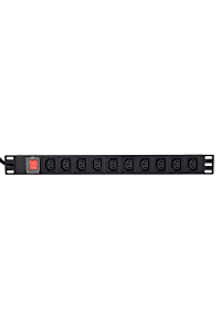 Obrázok pre EnerGenie EG-PDU-10C132C19 Napájecí rozvaděč (PDU), 10 ks zásuvek C13, 1U, 16A, zástrčka C20, kabel 2 m, černá