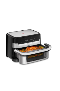 Tefal Dual Easy Fry Flex EY922D 9 l Samostatné Horkovzdušná fritéza Černá, Nerezová ocel Obrázok pre Tefal Dual Easy Fry Flex EY922D 9 l Samostatné Horkovzdušná fritéza Černá, Nerezová ocel
