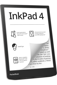 Obrázok pre PocketBook InkPad 4 čtečka elektronických knih Dotyková obrazovka 32 GB Wi-Fi Černá, Stříbrná