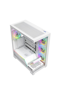Obrázok pre Počítačová skříň MODECOM VOLCANO STELLAR PLUS ARGB MIDI 8F Bílá