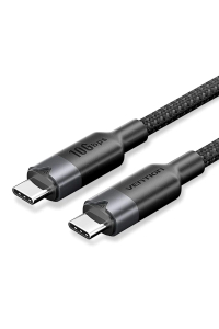 USB-C kabel na C Vention USB 3.2 5A 10Gbps 1m BK Obrázok pre USB-C kabel na C Vention USB 3.2 5A 10Gbps 1m BK