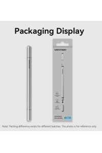 2v1 stylus Vention z hliníkové slitiny, šedý Obrázok pre 2v1 stylus Vention z hliníkové slitiny, šedý