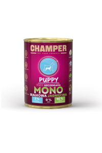 CHAMPER Puppy Monoprotein Lamb - vlhké krmivo pro psy - 400g Obrázok pre CHAMPER Puppy Monoprotein Lamb - vlhké krmivo pro psy - 400g