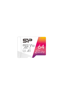 Obrázok pre Silicon Power Elite Colorful 64 GB MicroSDHC UHS-I Třída 10 (SP064GBSTXBV1V20SP)