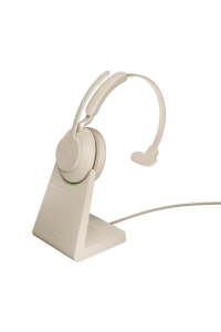 Obrázok pre Jabra Evolve2 65 Sluchátka s mikrofonem Bezdrátový Přes hlavu Kancelář / call centrum USB Typ-A Bluetooth Béžová