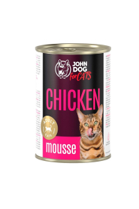 Obrázok pre JOHN DOG For cats Chicken Mousse - mokré krmivo pro kočky - 400g