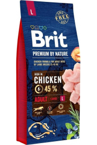 Obrázok pre BRIT Premium by Nature Adult Large Chicken - suché krmivo pro psy - 15 kg
