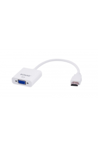 Obrázok pre Savio CL-27B adaptér k video kabelům 0,1 m HDMI Typ A (standardní) VGA (D-Sub) Bílá