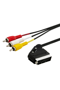 Obrázok pre SAVIO audio/video kabel SCART - 3xRCA 2m CL-133 černý