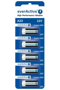 Obrázok pre Alkalické baterie EverActive 23A 12V - blistr 5 ks.