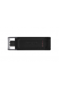 Obrázok pre Kingston Technology DataTraveler 70 USB paměť 64 GB USB typu C 3.2 Gen 1 (3.1 Gen 1) Černá