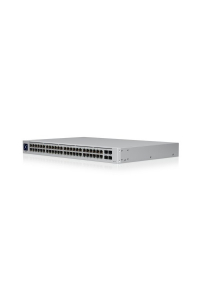 Obrázok pre Ubiquiti UniFi USW-48-POE síťový přepínač Řízený L2 Gigabit Ethernet (10/100/1000) Podpora napájení po Ethernetu (PoE) 1U Nerezová ocel