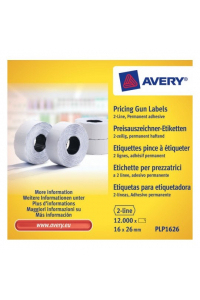 Obrázok pre Avery PLP1626 samolepicí štítky Cenovka Permanentní Bílá 12000 kusů
