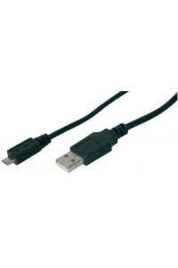 Obrázok pre DIGITUS AK-300110-018-S USB kabel 1,8 m 2.0 USB A Micro-USB B Černá