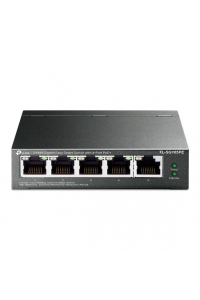 Obrázok pre TP-Link TL-SG105PE síťový přepínač Řízený L2 Gigabit Ethernet (10/100/1000) Podpora napájení po Ethernetu (PoE) Černá
