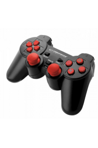 Obrázok pre Esperanza EGG106R herní ovladač Gamepad PC,Playstation 2,Playstation 3 Analogový/digitální USB 2.0 Černá, Červená