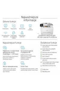 Obrázok pre HP Color LaserJet Pro MFP M282nw, Barva, Tiskárna pro Tisk, kopírování, skenování, Tisk z USB na předním panelu; Skenování do e-mailu; Automatický podavač dokumentů na 50 rovných listů