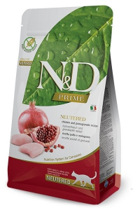 Obrázok pre FARMINA N&D Prime Neutered Chicken&Pomegranate Adult - suché krmivo pro kočky -  5 kg