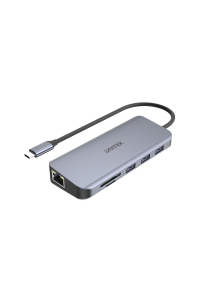 Obrázok pre UNITEK D1026B dokovací stanice/replikátor portů USB 3.2 Gen 1 (3.1 Gen 1) Type-C Šedá