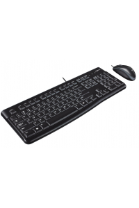 Obrázok pre Logitech Desktop MK120 klávesnice Obsahuje myš USB QWERTY Angličtina (UK) mezinárodní Černá