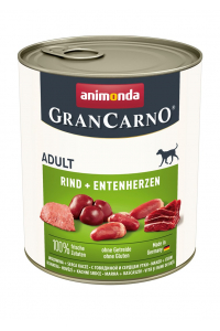 Obrázok pre ANIMONDA GranCarno Adult Beef and duck hearts - mokré krmivo pro psy - 400g