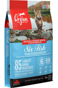 Obrázok pre ORIJEN Six fish - suché krmivo pro kočky -  5,4 kg